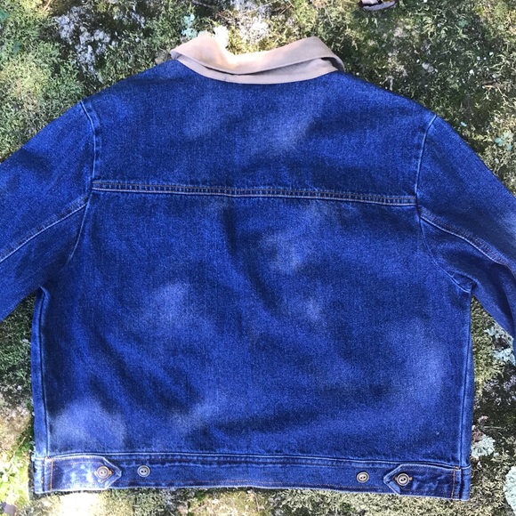 STUDIO EASE PETITE Vintage Denim/Faux Suede Jacket - Picture 2 of 6